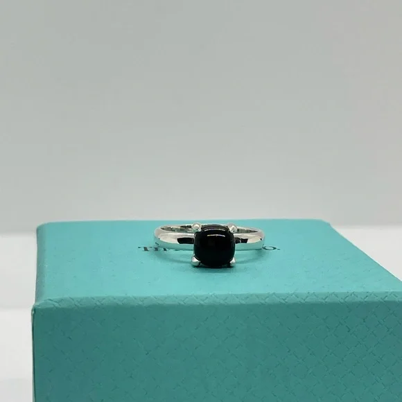 Tiffany & Co. Sugar Stack Ring, Black Onyx - Picture 1 of 8